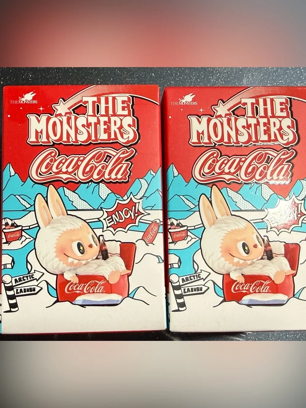 PopMart Labubu The Monsters Coca Cola Figures x2 -Super Surprise & Vacation Fit